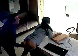DESI OFFICE WORKER SUCKED AND FUCKED BOSS DICK IN CABIN