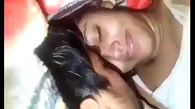 Desi married romantic couple having fun