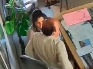 Blowjob caught in CCTV