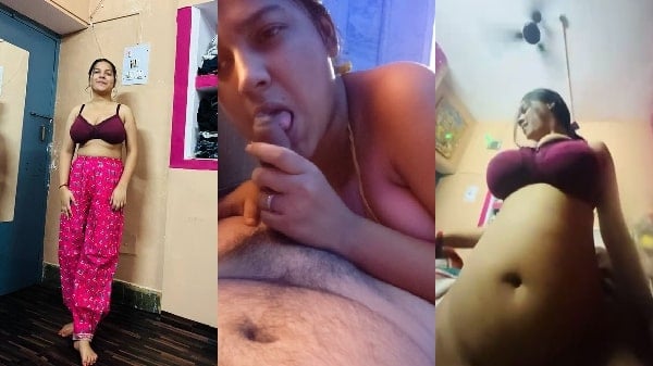 Sexy big boobs girl ka blowjob or lund riding video