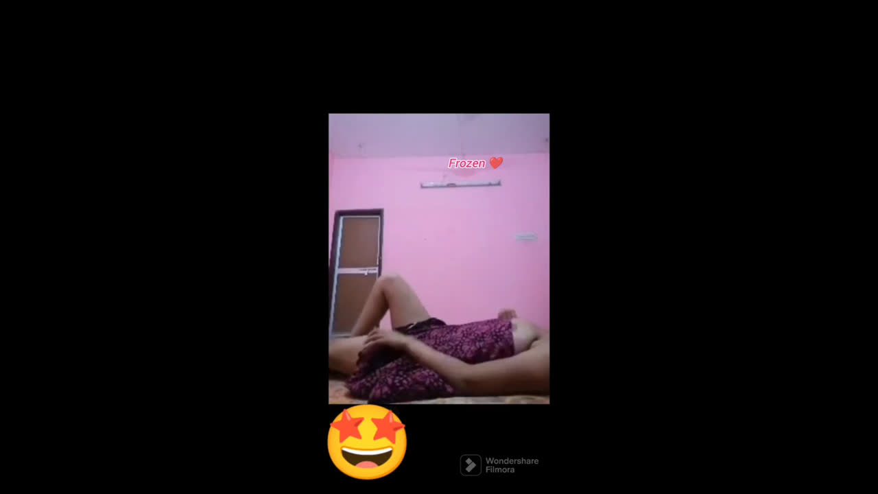 Cute girl shy in video call Show Boobs
