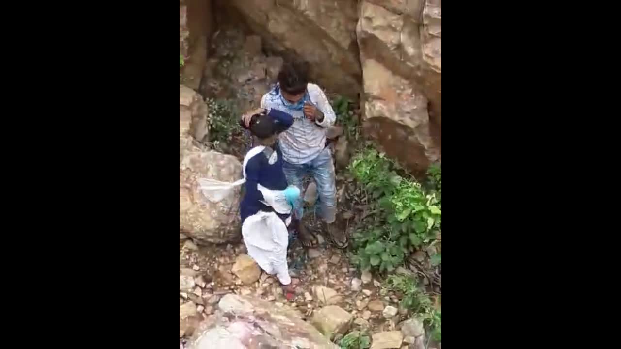 village lovers caught in jungle during