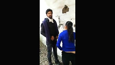 crazy couple outdoor caught