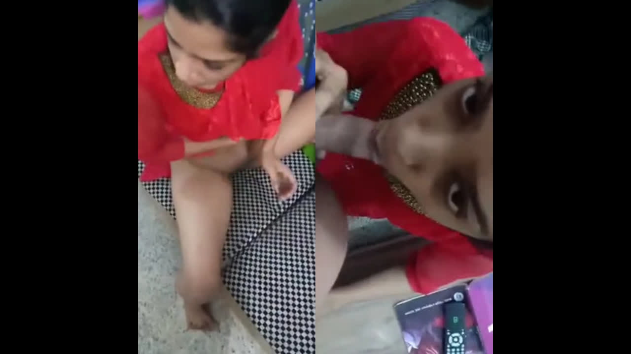 Hot Desi Girl Giving Blowjob Fucked